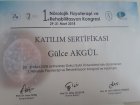 Fzt. Gülce Akgül Fizyoterapi sertifikası