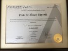 Prof. Dr. Ömer Bayezid Kalp Damar Cerrahisi sertifikası