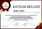 Dyt. Rabia Torun Diyetisyen sertifikası