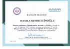 Uzm. Kl. Psk. Damla Şemsettinoğlu Psikoloji sertifikası