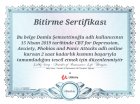 Uzm. Kl. Psk. Damla Şemsettinoğlu Psikoloji sertifikası