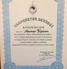 Uzm. Dr. Asuman Ergican Akupunktur sertifikası