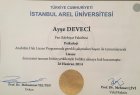 Uzm. Psk. Ayşe Deveci Psikoloji sertifikası