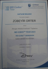 Op. Dr. Zübeyir Örter Plastik Rekonstrüktif ve Estetik Cerrahi sertifikası