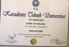 Uzm. Dr. Esin Doğru Geleneksel ve Tamamlayıcı Tıp sertifikası