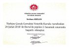 Doç. Dr. Serkan Arslan Çocuk Cerrahisi sertifikası