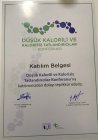 Dyt. Damla Tatan Diyetisyen sertifikası