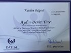 Uzm. Psk. Dan. Aydın Deniz Yüce Psikoloji sertifikası