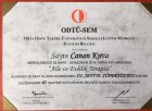 Uzm. Psk. Dan. Canan Kırca Psikolojik Danışman sertifikası
