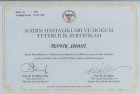 Op. Dr. Tevfik Uğur Sipahi Kadın Hastalıkları ve Doğum sertifikası