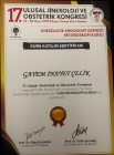 Op. Dr. Gayem İnayet Turgay Kadın Hastalıkları ve Doğum sertifikası