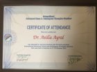 Uzm. Dr. Atilla Ayral Fiziksel Tıp ve Rehabilitasyon sertifikası