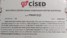Uzm. Psk. Dan. Pınar ELÇİ Psikoloji sertifikası