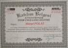 Uzm. Kl. Psk. Murat Polat Psikoloji sertifikası