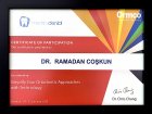 Uzm. Dt. Ramadan Coşkun Diş Hekimi sertifikası