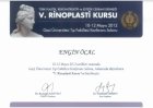 Op. Dr. Engin Öcal Plastik Rekonstrüktif ve Estetik Cerrahi sertifikası