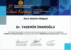 Op. Dr. Yasemin İmamoğlu Plastik Rekonstrüktif ve Estetik Cerrahi sertifikası