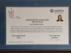 Uzm. Dr. Şebnem Bozkurt Medikal Estetik Tıp Doktoru sertifikası