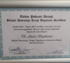 Uzm. Dr. Ahsen Büyükavşar Psikiyatri sertifikası