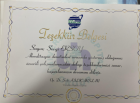 Dyt. Sevgi Ersoy Akça Diyetisyen sertifikası