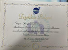 Dyt. Sevgi Ersoy Akça Diyetisyen sertifikası