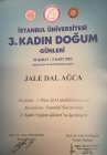 Op. Dr. Jale Dal Ağca Kadın Hastalıkları ve Doğum sertifikası