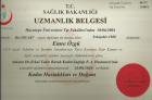 Doç. Dr. Emre ÖZGÜ Kadın Hastalıkları ve Doğum sertifikası