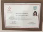 Uzm. Dr. Mernuş Kadifeci Tümer Geleneksel ve Tamamlayıcı Tıp sertifikası