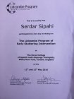 Dil ve Konuşma Terapisti Serdar Sipahi Dil Konuşma Bozuklukları sertifikası