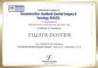 Op. Dr. Yuliya Doster Kadın Hastalıkları ve Doğum sertifikası