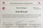 Uzm. Kl. Psk. Esin Kırcalı Psikoloji sertifikası