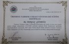 Dr. Öğr. Üyesi Tonguç Gündüz Kadın Hastalıkları ve Doğum sertifikası
