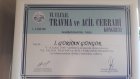 Op. Dr. Gürhan Güngör Genel Cerrahi sertifikası
