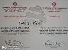Psk. Enes Bilgi Psikoloji sertifikası