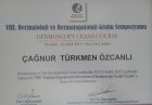 Uzm. Dr. Çağnur Özcanlı Dermatoloji sertifikası