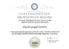 Prof. Dr. Şengül Özdek Göz Hastalıkları sertifikası