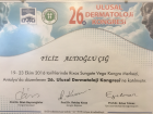 Uzm. Dr. Filiz Altıoğlu Çığ Dermatoloji sertifikası