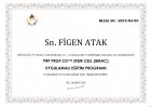 Uzm. Dr. Figen Atak Anestezi ve Reanimasyon sertifikası