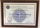 Doç. Dr. Avni Tolga Eryılmaz Plastik Rekonstrüktif ve Estetik Cerrahi sertifikası