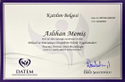 Uzm. Kl. Psk. Aslıhan Memiş Psikoloji sertifikası