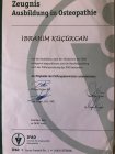 Fzt. İbrahim Küçükcan Fizyoterapi sertifikası