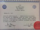 Dr. Gonca Duman Yücel Medikal Estetik Tıp Doktoru sertifikası