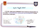 Op. Dr. Tevfik Uğur Sipahi Kadın Hastalıkları ve Doğum sertifikası