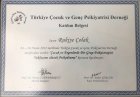 Uzm. Dr. Rukiye Çolak Sivri Çocuk ve Ergen Psikiyatristi sertifikası