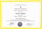 Uzm. Kl. Psk. Işılay Aygün Psikoloji sertifikası