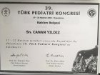 Doç. Dr. Canan Kocaman Çocuk Sağlığı ve Hastalıkları sertifikası
