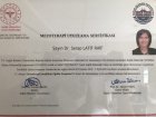 Uzm. Dr. Serap Latif Raif Fiziksel Tıp ve Rehabilitasyon sertifikası