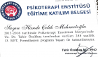 Psikoterapist Hande Çelik Mehmetoğlu Aile Danışmanı sertifikası