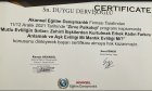 Uzm. Kl. Psk. Duygu Dervişoğlu Psikoloji sertifikası