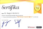 Dt. Begüm Müderris Diş Hekimi sertifikası